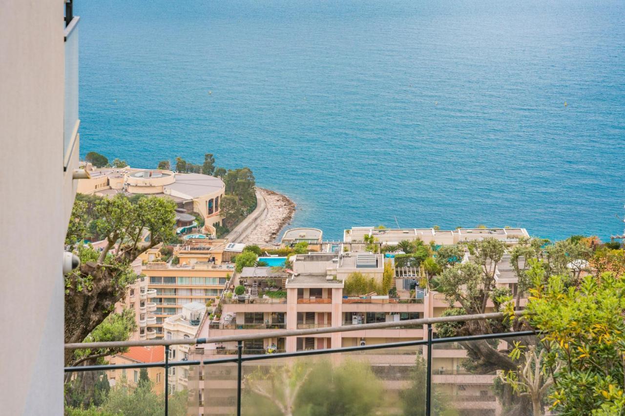 Апартаменты Frontiere Monaco, Terrasse Vue Mer, Tour Odeon - Ap Босолей Экстерьер фото